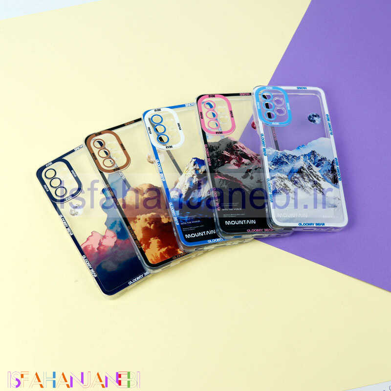 اصفهان جانبی-قاب ژله ای شفاف طرح کوهستان محافظ لنزدار Samsung Galaxy A32 5G