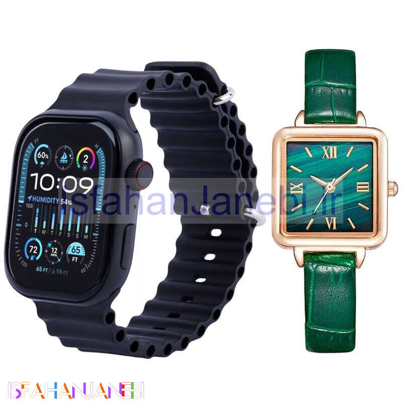 اصفهان جانبی-ساعت هوشمند JR-X30 46mm + یک عدد ساعت عقربه ای زنانه