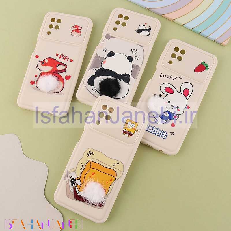 اصفهان جانبی-قاب ژله ای سامسونگ Galaxy A12 / M12 دم پشمالو محافظ لنزدار