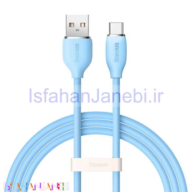 اصفهان جانبی-کابل تایپ سی فست شارژ Baseus CAGD01000 5A 100W 1.2m