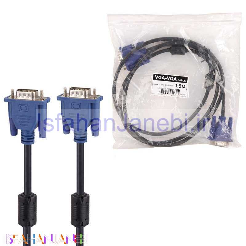 اصفهان جانبی-کابل 28AWG VGA طول 1.5 متر شرینک