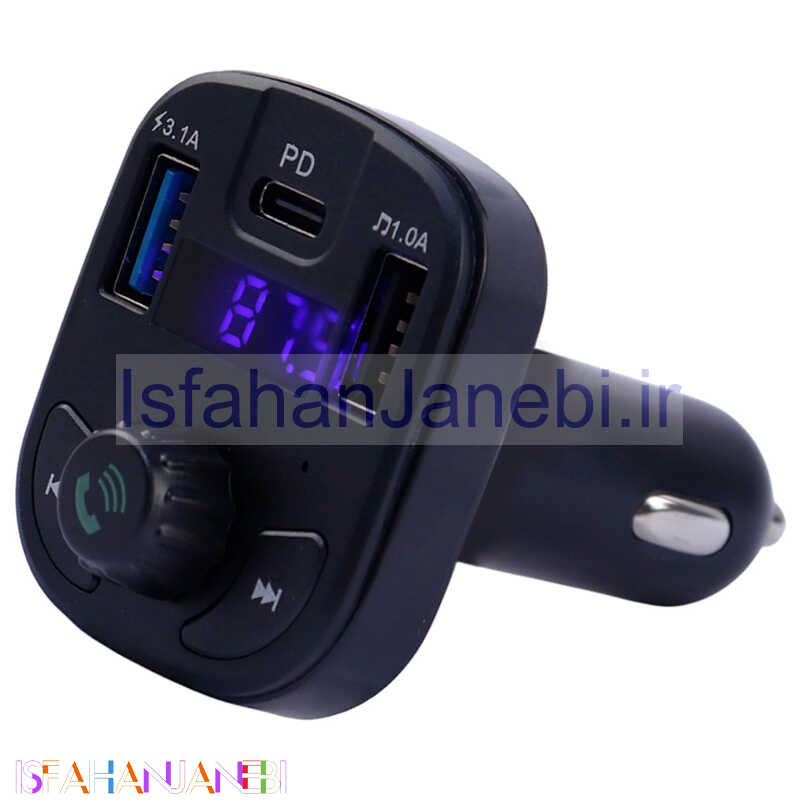 اصفهان جانبی-شارژر فندکی + FM Player بلوتوثی F17
