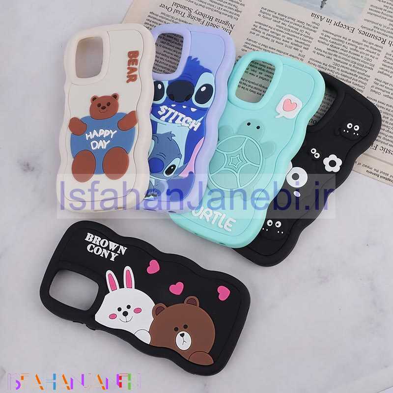 اصفهان جانبی-قاب موج دار شیائومی Redmi Note 10 4G / 10s عروسک برجسته طرح دار