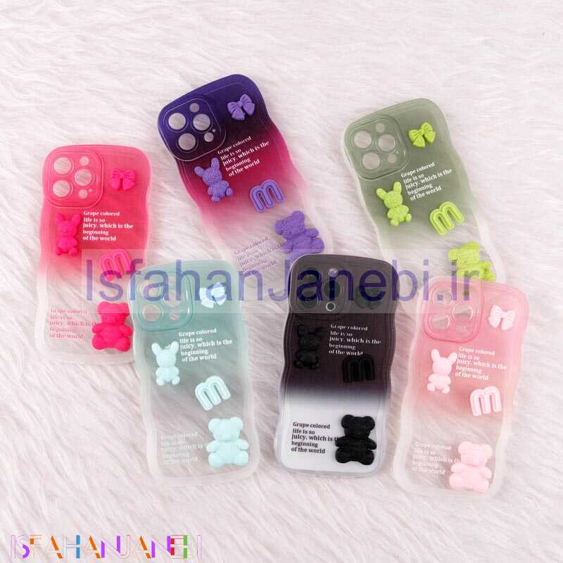 اصفهان جانبی-قاب عروسکی برجسته دو رنگ محافظ لنزدار iPhone 13 Pro Max