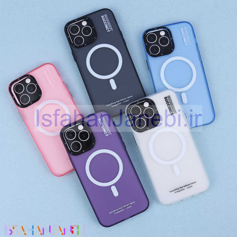 اصفهان جانبی-قاب مگ سیف اصلی Succinct M.O آیفون iPhone 13 Pro Max پشت مات