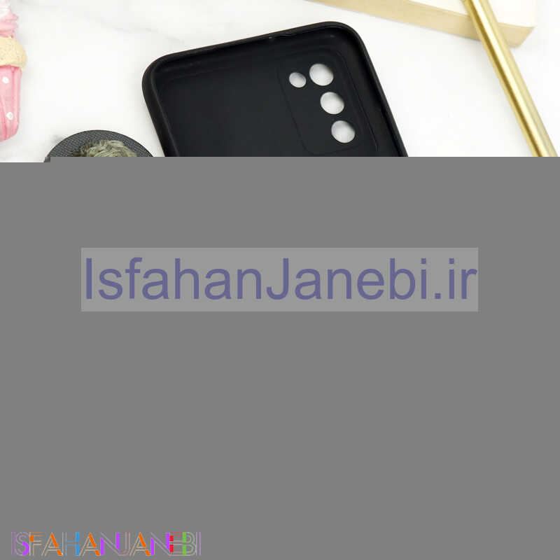 اصفهان جانبی-قاب طرحدار محافظ لنزدار کشویی + پاپ سوکت Samsung Galaxy A03s سری D