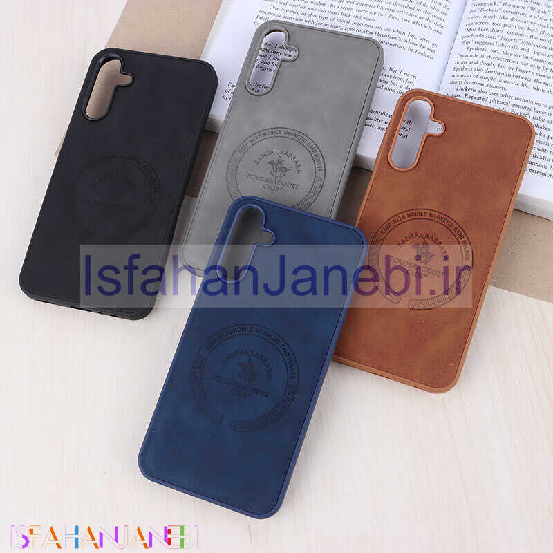 اصفهان جانبی-قاب چرمی Polo & Racquet Club سامسونگ Galaxy A15 طرح مگ سیف