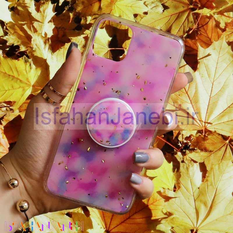 اصفهان جانبی-قاب رنگین کمانی پاپ سوکت دار خرچنگی کد4 آیفون iPhone 11 Pro Max