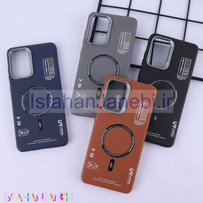 اصفهان جانبی-قاب چرمی ژله ای Leather سامسونگ Galaxy A52 / A52s طرح مگ سیف