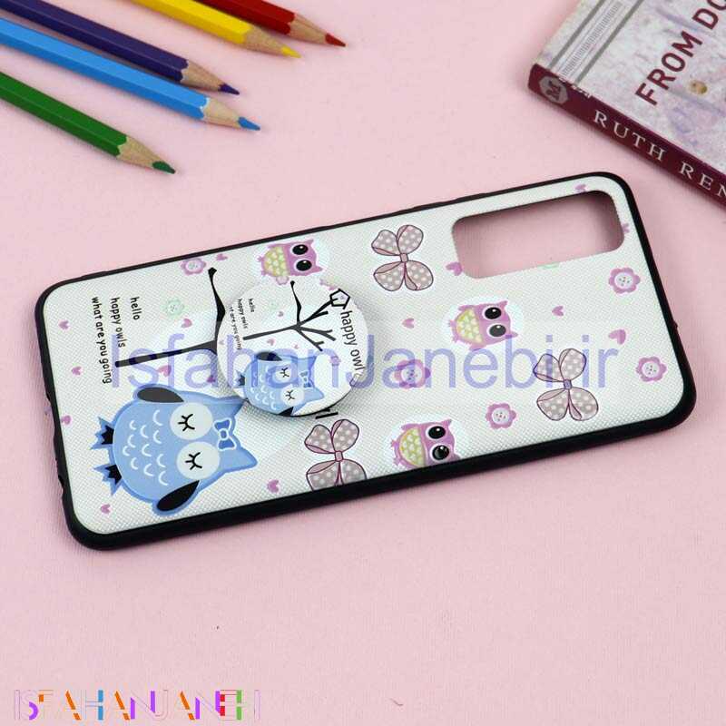 اصفهان جانبی-قاب فانتزی برجسته + پاپ سوکت طرح جغد هواوی Y7a سری D