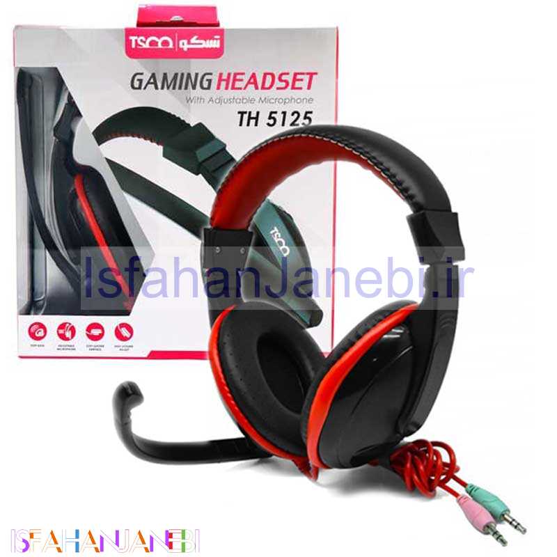 اصفهان جانبی-هدست گیمینگ سیم دار TSCO TH 5125