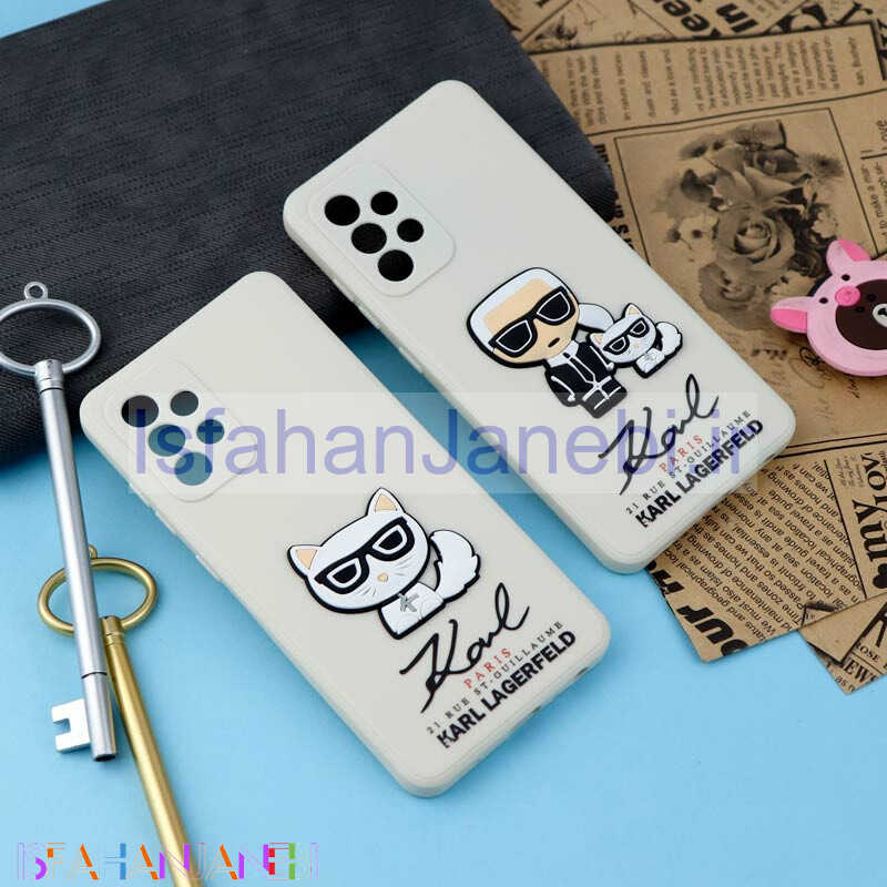 اصفهان جانبی-قاب سیلیکونی عروسکی کارل محافظ لنزدار Samsung Galaxy A52 / A52s