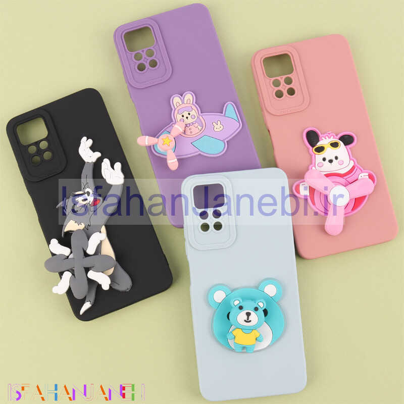 اصفهان جانبی-قاب سیلیکونی اسپینردار محافظ لنزدار شیائومی Redmi Note 12 Pro 4G