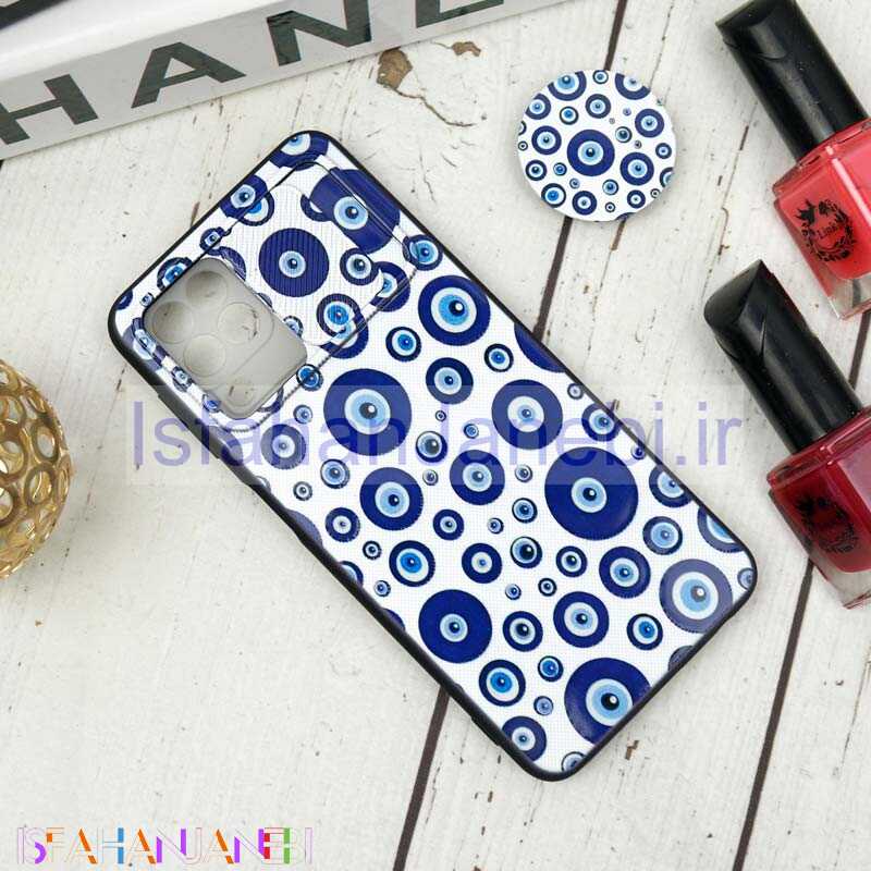اصفهان جانبی-قاب طرحدار محافظ لنزدار کشویی + پاپ سوکت طرح چشم و نظر سامسونگ A22 4G سری B