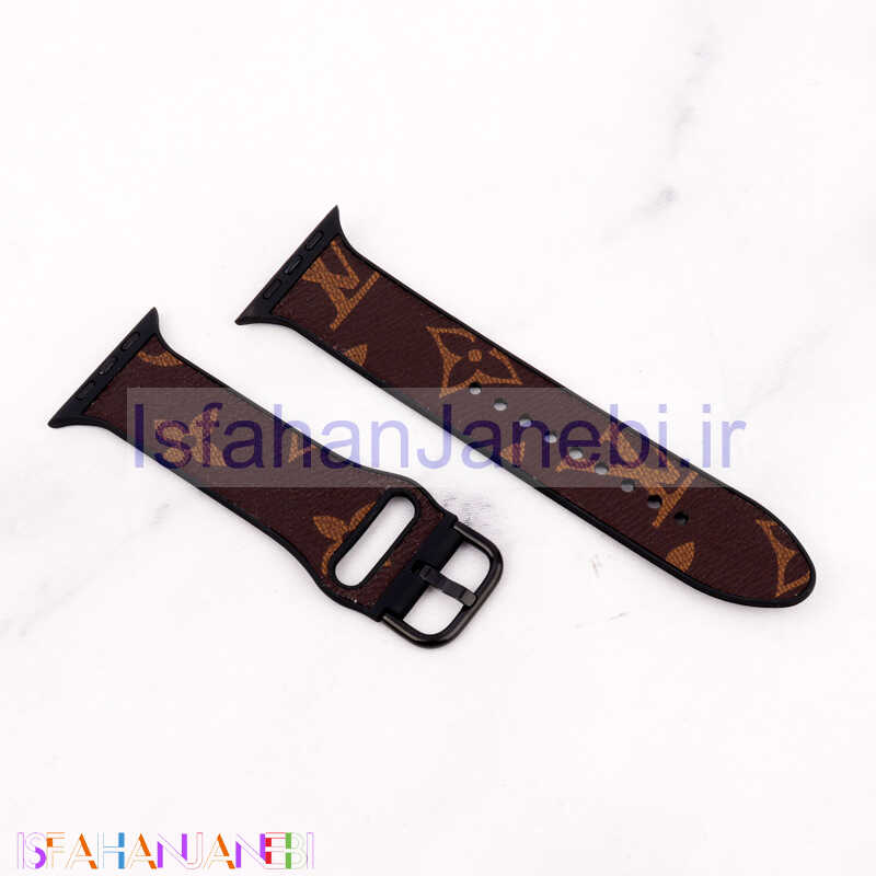 اصفهان جانبی-بند چرمی Watch Band اپل واچ 42/44mm طرح LV بزرگ