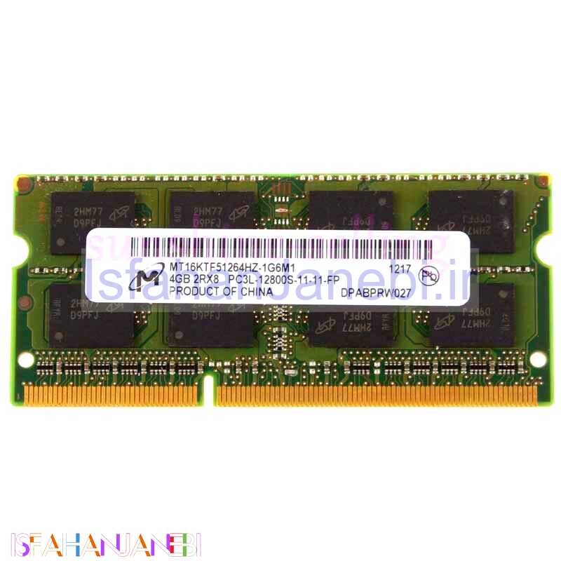 اصفهان جانبی-رم لپ تاپ Micron DDR3L 4GB 12800MHz
