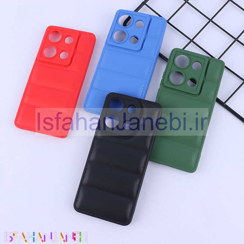 اصفهان جانبی-قاب پافر ژله ای شیائومی Redmi Note 13 Pro 4G محافظ لنزدار