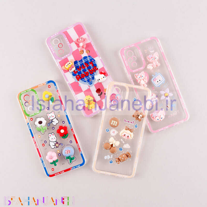 اصفهان جانبی-قاب عروسکی برجسته Good Time محافظ لنزدار Xiaomi Redmi Note 10 4G