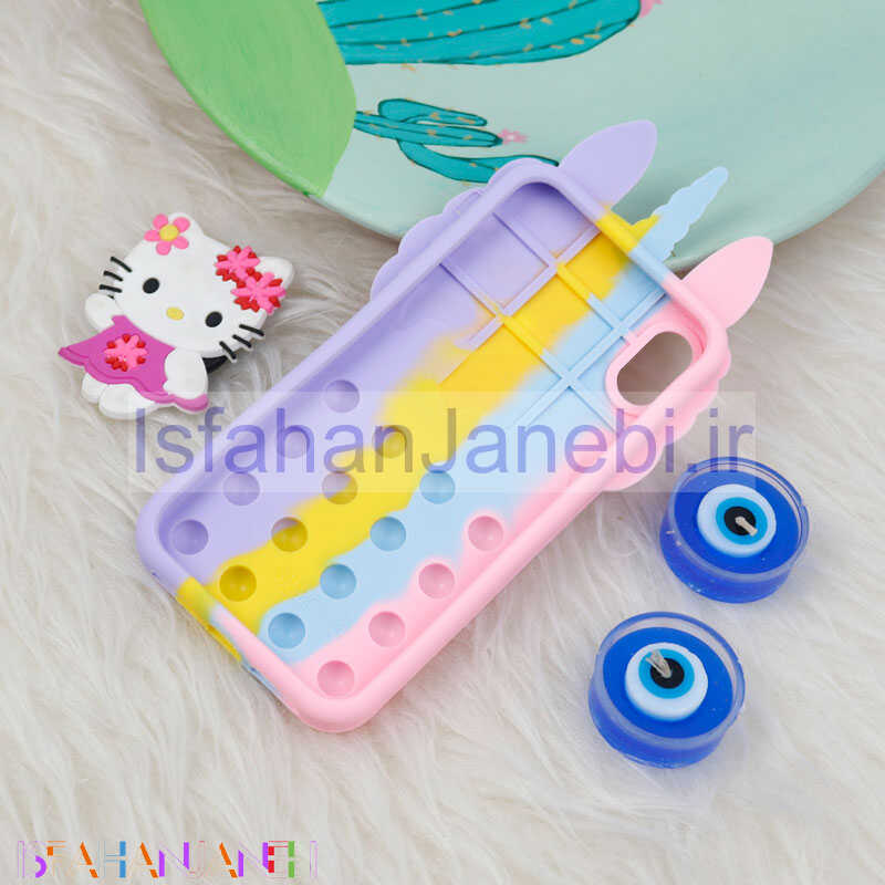 اصفهان جانبی-قاب اورجینال سیلیکونی یونیکورن پاپیتی iPhone XS Max