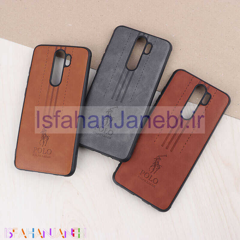 اصفهان جانبی-قاب چرمی Polo Ralph Laren شیائومی Redmi Note 8 Pro