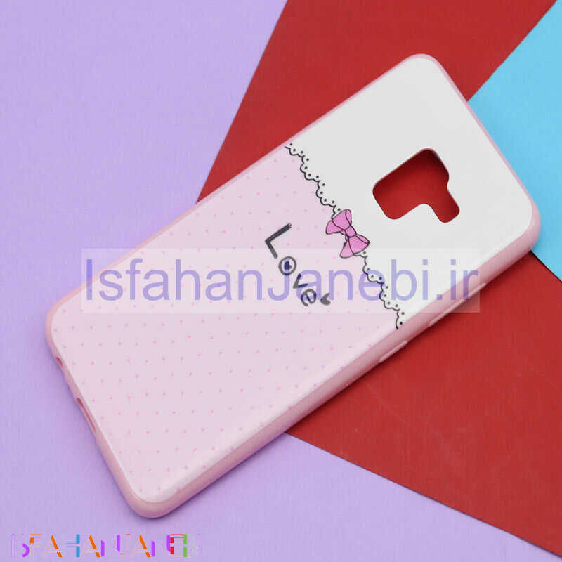 اصفهان جانبی-قاب فانتزی برجسته صورتی طرح مختلف سامسونگ A8 2018
