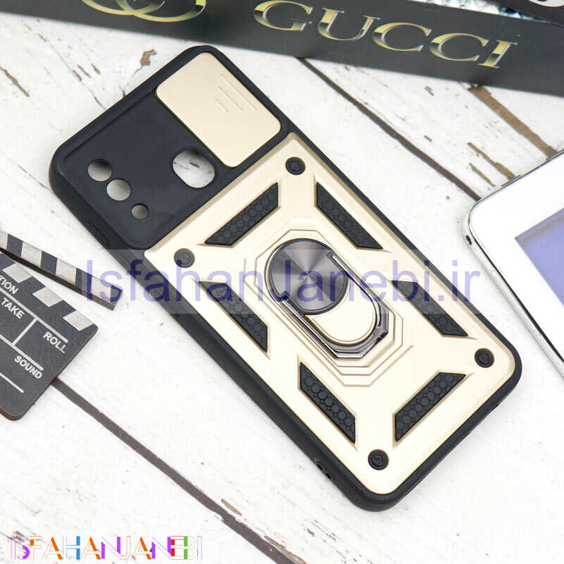 اصفهان جانبی-قاب ضد ضربه محافظ لنزدار کشویی هولدر دار بتمن Samsung A20/A30