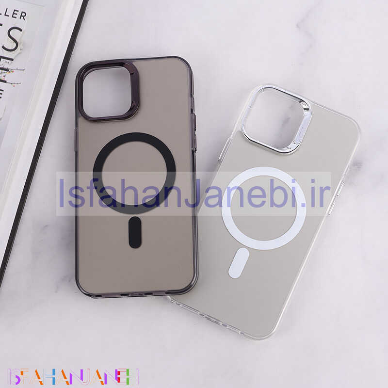 اصفهان جانبی-قاب مگ سیف Magnetic آیفون iPhone 12 Pro Max دور محافظ متالیک