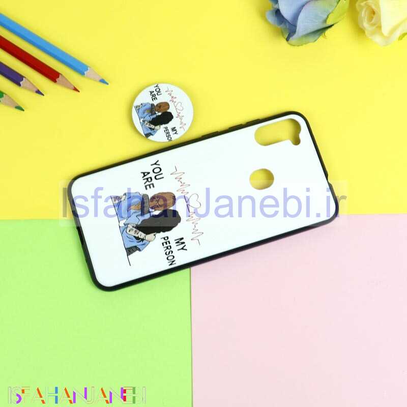 اصفهان جانبی-قاب فانتزی برجسته + پاپ سوکت طرح Friends سامسونگ A11 سری D