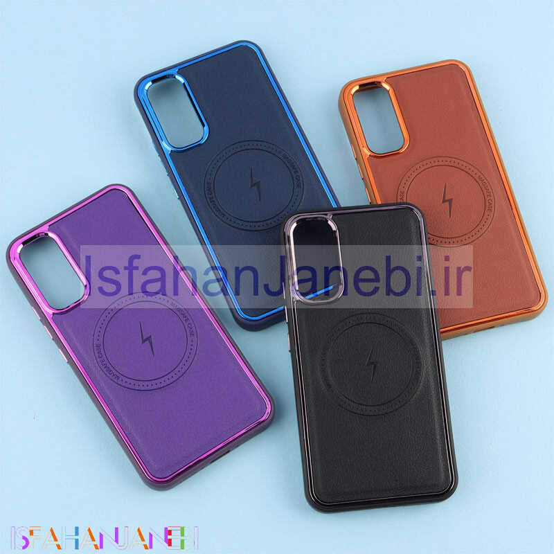 اصفهان جانبی-قاب چرمی مگ سیف سامسونگ Galaxy A34 متال ایرون