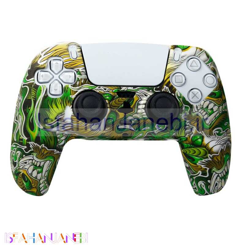 اصفهان جانبی-روکش دسته بازی PS5 طرح دراگون سبز