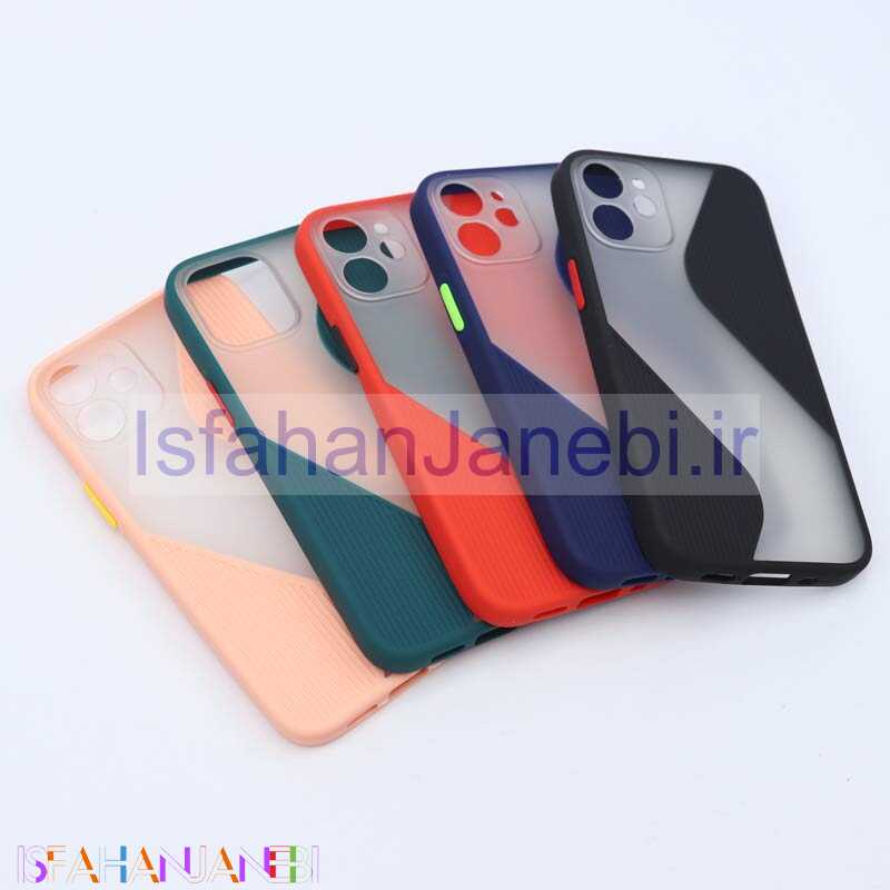 اصفهان جانبی-قاب PC مات طرح S محافظ لنز دار iPhone 12 Mini