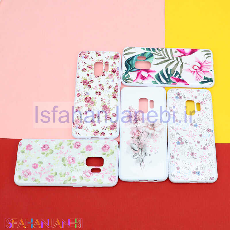 اصفهان جانبی-قاب فانتزی سفید طرح گل سامسونگ S9