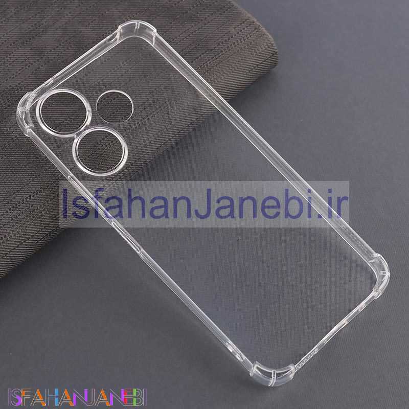 اصفهان جانبی-قاب ژله ای ضربه گیر بی رنگ شیائومی Poco M6 4G محافظ لنزدار