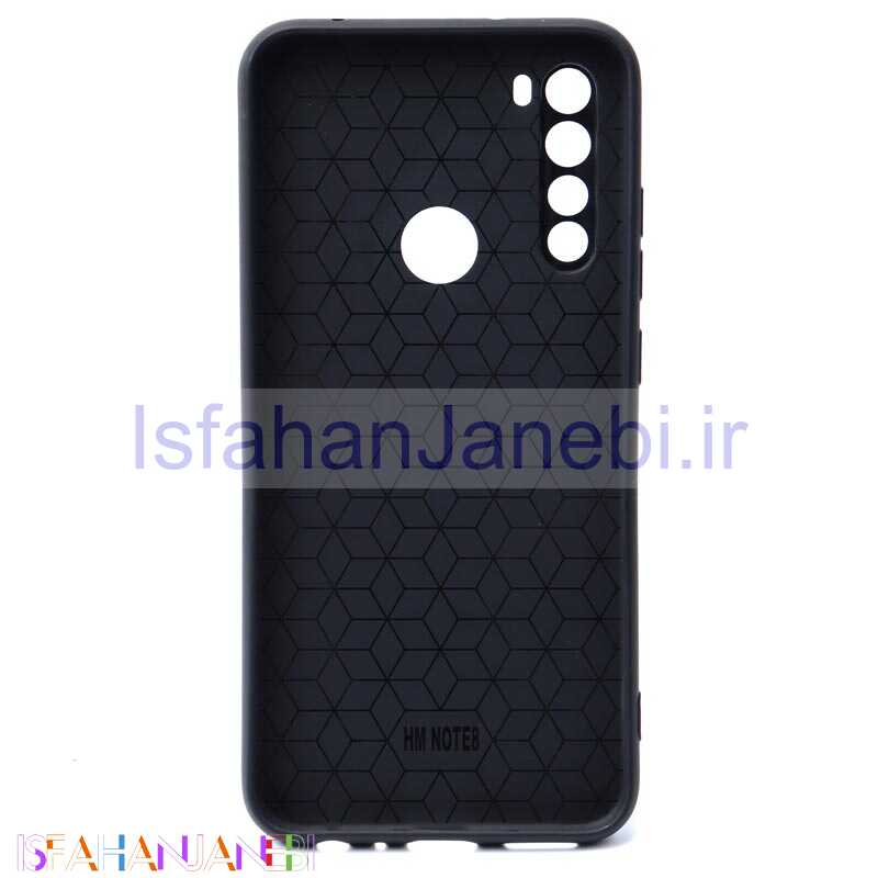 اصفهان جانبی-قاب ژله ای شطرنجی محافظ لنز دار Xiaomi Redmi Note 8 مشکی