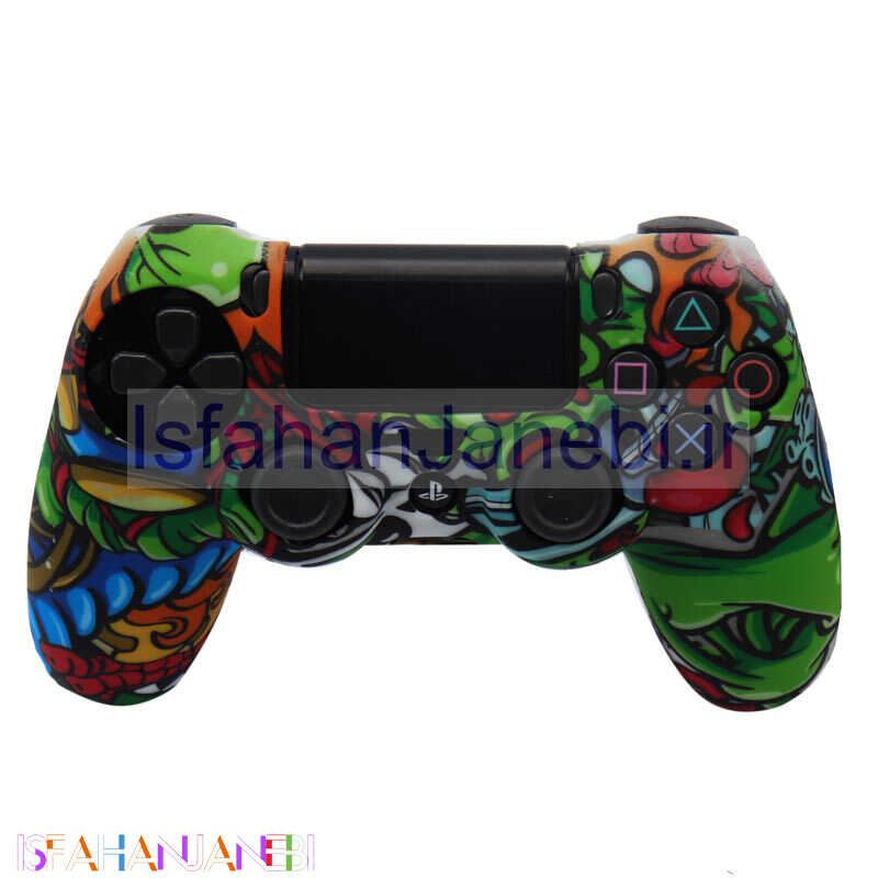 اصفهان جانبی-روکش دسته بازی PS4 طرح فانتزی کد 15 + روکش آنالوگ هدیه