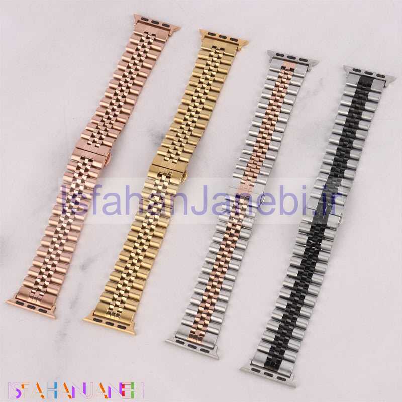 اصفهان جانبی-بند اپل واچ رولکسی 5 بید سایز 38/40/41 میلی متری کد 2