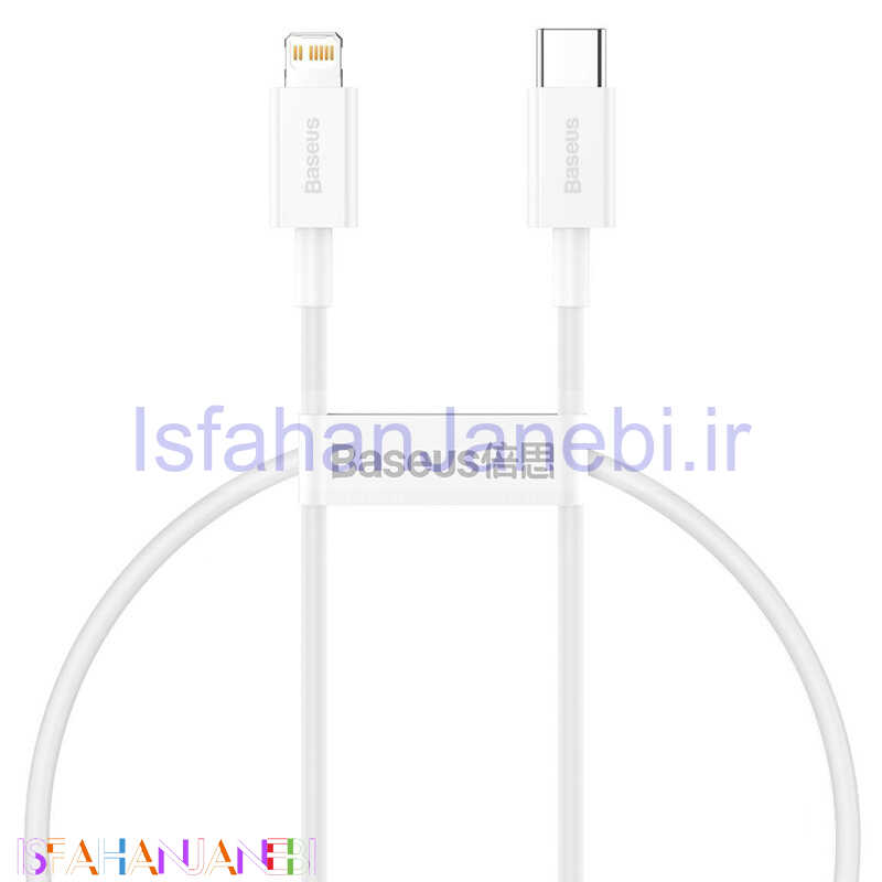 اصفهان جانبی-کابل کوتاه فست شارژ Baseus CATLYS Type-C to Lightning PD 20W 25cm