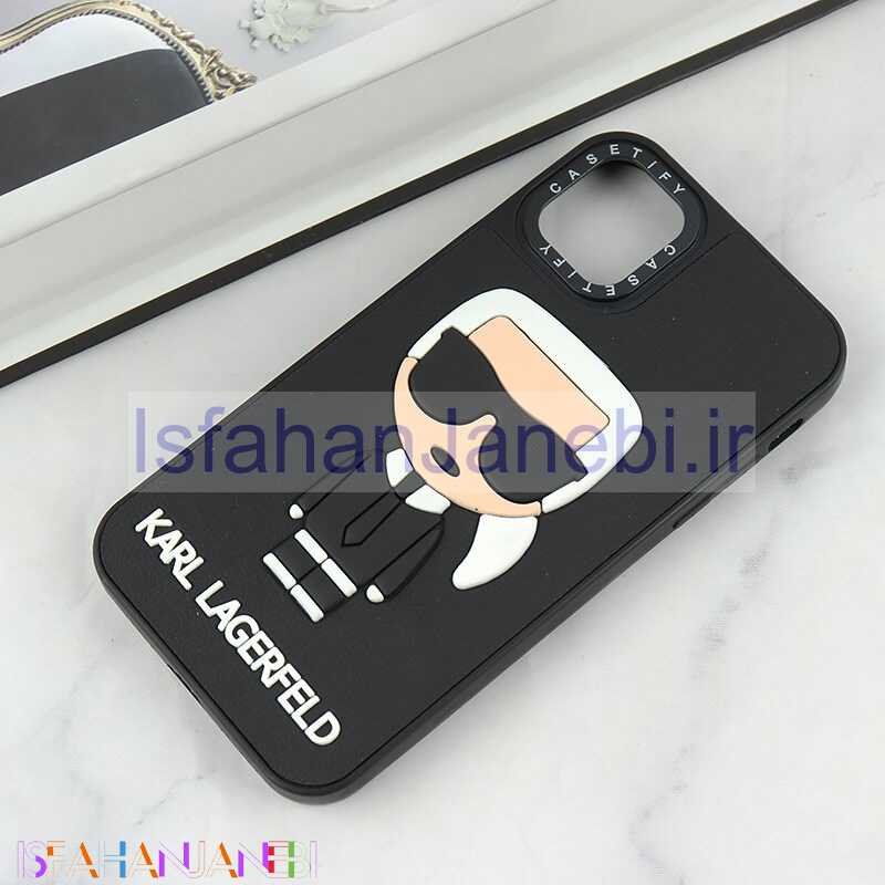 اصفهان جانبی-قاب Casetify آیفون iPhone 11 طرح Karl Lagerfeld برجسته