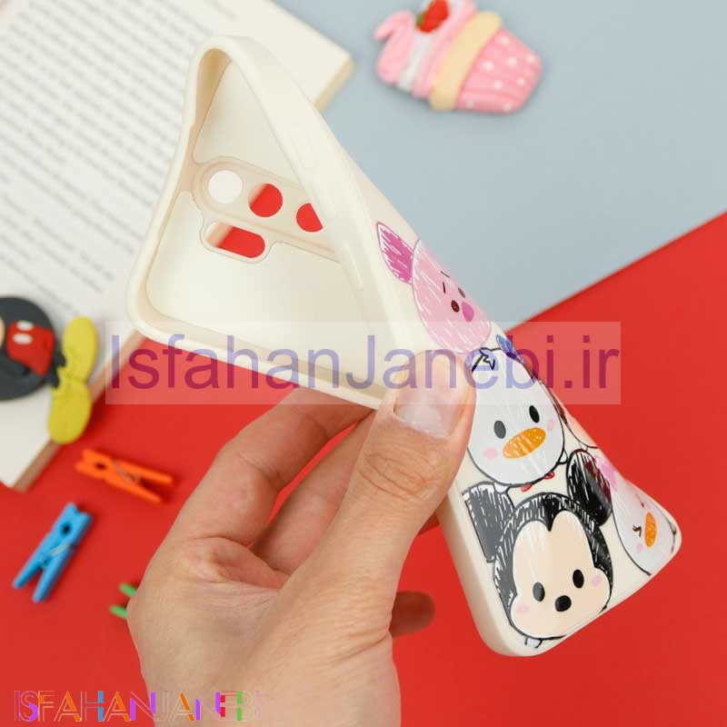 اصفهان جانبی-قاب سیلیکونی سفید محافظ لنزدار طرح دیزنی دخترانه Xiaomi Redmi Note 8 Pro