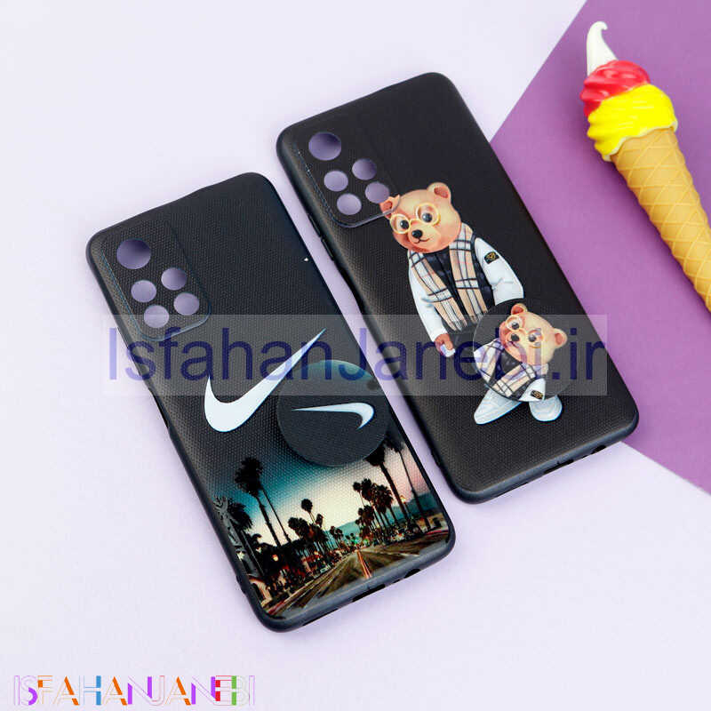 اصفهان جانبی-قاب فانتزی طرحدار پسرانه محافظ لنزدار + پاپ سوکت Xiaomi Poco M4 Pro 5G سری R