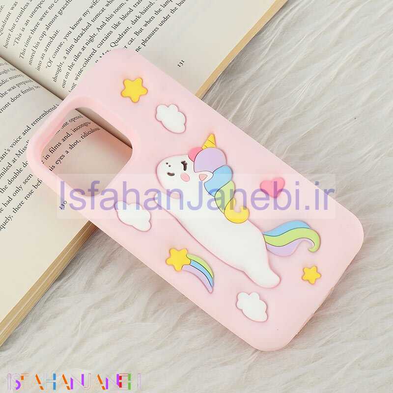 اصفهان جانبی-قاب سیلیکونی آیفون iPhone 15 Pro Max طرح اسب تک شاخ