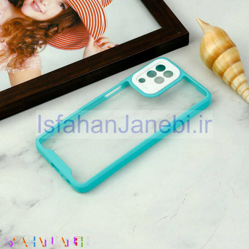 اصفهان جانبی-قاب ضد ضربه پشت شفاف Qsels محافظ لنزدار Samsung Galaxy A22 4G