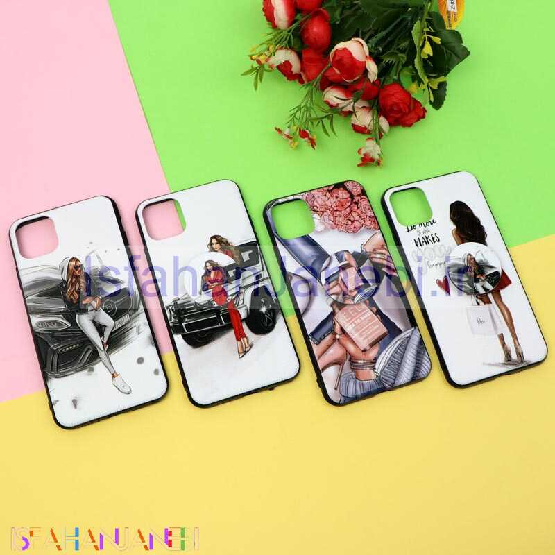 اصفهان جانبی-قاب فانتزی برجسته پاپ سوکت دار طرح دختر iPhone 11 Pro Max