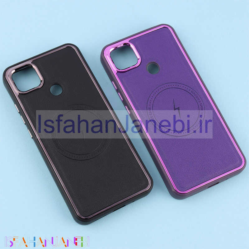 اصفهان جانبی-قاب چرمی مگ سیف شیائومی متال ایرون Redmi 10A متال ایرون