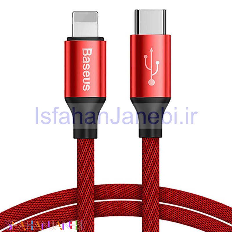 اصفهان جانبی-کابل تبدیل فست شارژ Baseus Yiven CATLYW-C0 Type-C to Lightning 2A 1m