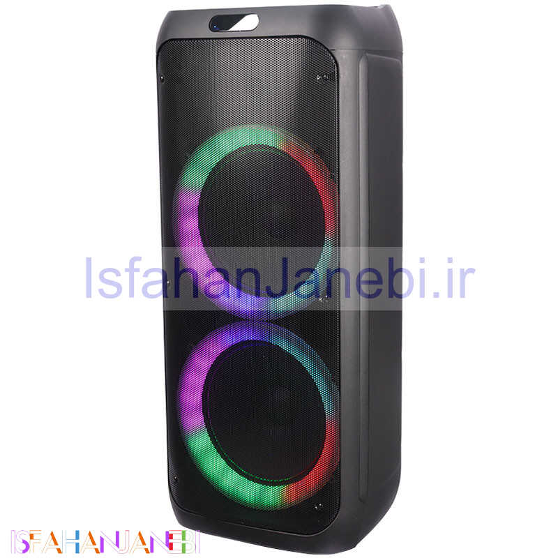 اصفهان جانبی-اسپیکر چمدانی بلوتوثی رم و فلش خور Sing-E ZQS10209 + میکروفون و ریموت کنترل