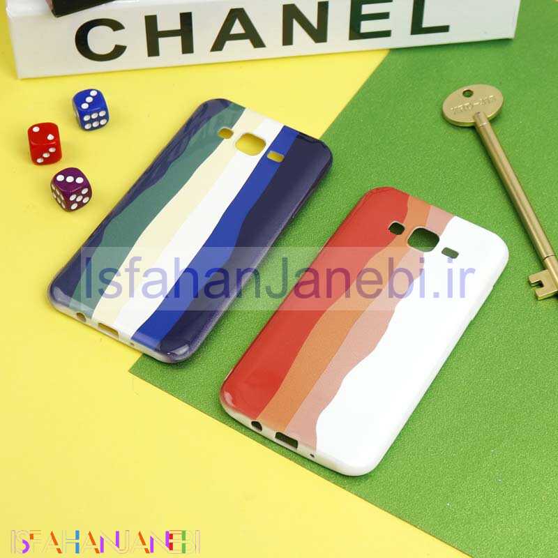 اصفهان جانبی-قاب سیلیکونی محافظ لنزدار طرح رنگین کمانی Samsung Galaxy J7