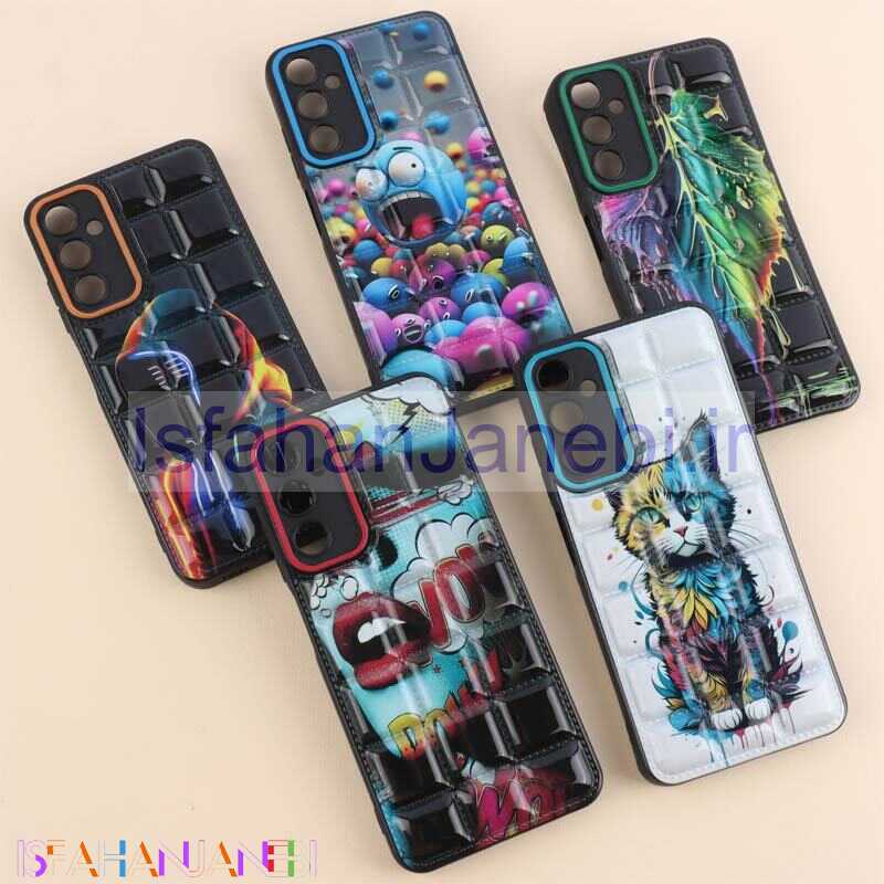 اصفهان جانبی-قاب پافر مربعی محافظ لنزدار سامسونگ Galaxy A05s