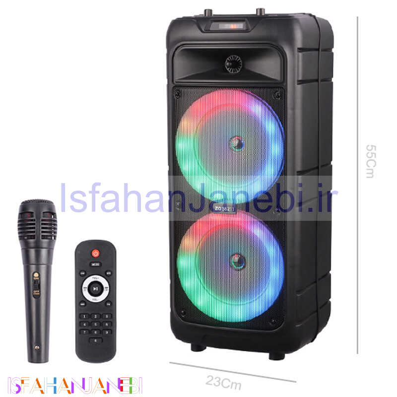 اصفهان جانبی-اسپیکر چمدانی بلوتوثی سینگ ای ZQS8211 + میکروفون و ریموت کنترل