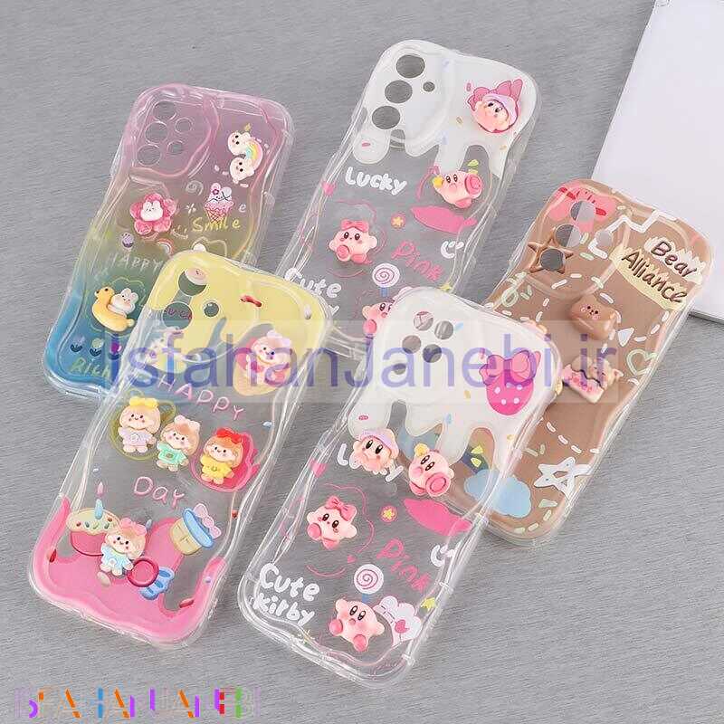 اصفهان جانبی-قاب ضد ضربه طرح فانتزی عروسک برجسته محافظ لنزدار